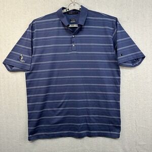 Tiger Woods Collection Polo Men's XL  Nike Dry Fit Twin Eagles Naples FL Blue